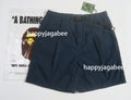 A BATHING APE BELT 1 PLEAT ELASTICATED RELAXED FIT SHORTS