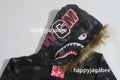 A BATHING APE Ladies' COLOR CAMO FUR SHARK CROPPED ZIP HOODIE