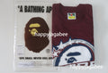 A BATHING APE BAPE TWIN STA LOGO RELAXED FIT TEE