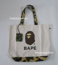 A BATHING APE 1ST CAMO APE HEAD TOTE BAG