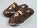 A BATHING APE APE HEAD SLIPPERS