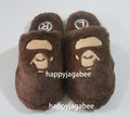 A BATHING APE APE HEAD SLIPPERS
