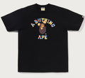 A BATHING APE BAPE x MEDICOM TOY 30TH ANNIV. COLLEGE MILO TEE