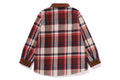A BATHING APE BAPE KIDS BAPE CHECK APE HEAD SHIRT JACKE ( KIDS & JUNIOR )