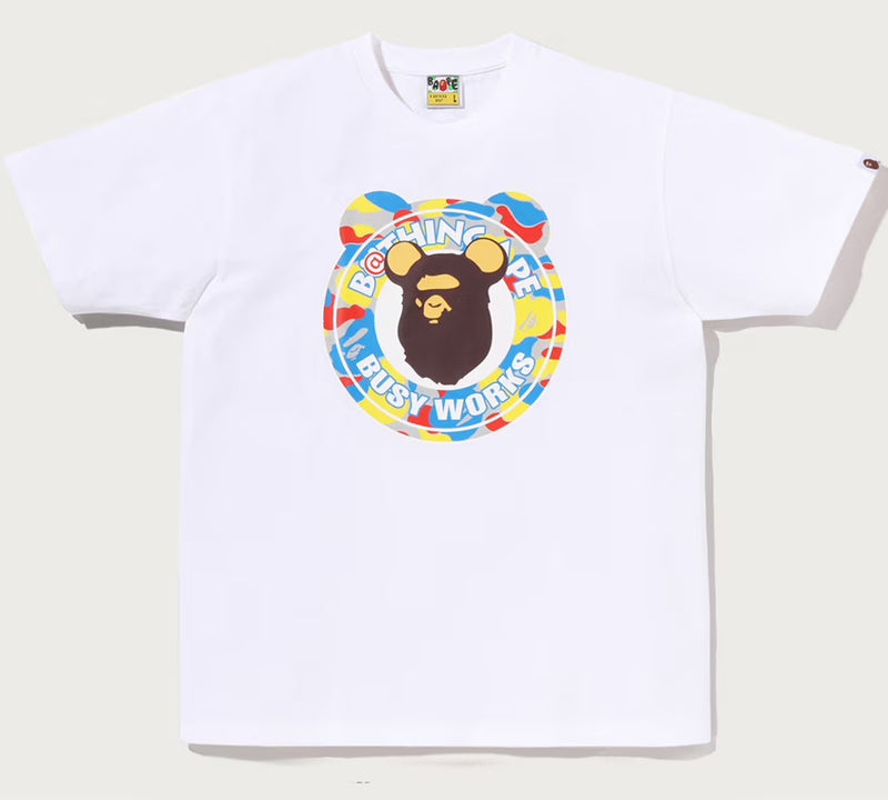 A BATHING APE BAPE x MEDICOM TOY 30TH ANNIV. BUSY WORKS TEE
