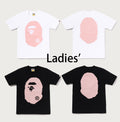 A BATHING APE Ladies' COLOR BOA BIG APE HEAD TEE