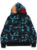 A BATHING APE BAPE x HELINOX SHARK FULL ZIP HOODIE