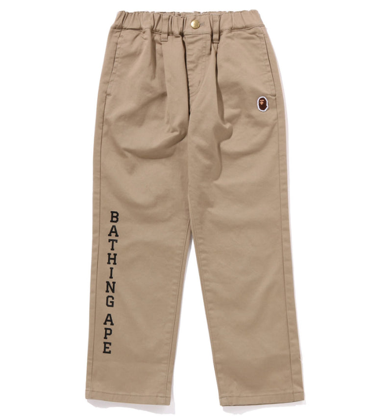 A BATHING APE BAPE KIDS BATHING APE TUCK CHINO PANTS ( KIDS & JUNIOR )