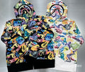 A BATHING APE ART CAMO SHARK FULL ZIP HOODIE