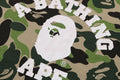 A BATHING APE ABC CAMO COLLEGE L/S TEE