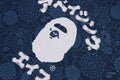 A BATHING APE JAPANESE INDIGO ART CAMO COLLEGE REGUALAR FIT TEE