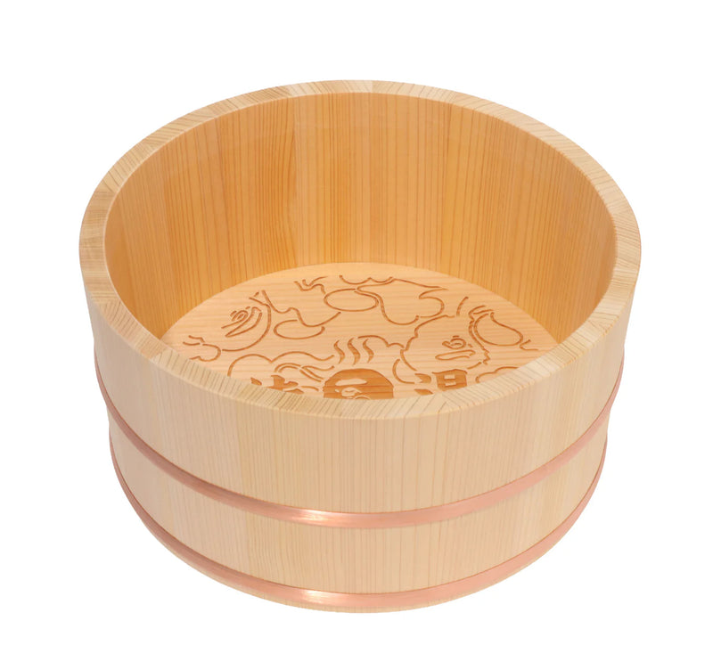 A BATHING APE BAPE SENTO WOODEN BATH BUCKET