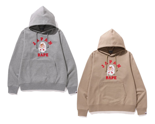A BATHING APE JAPAN COLLEGE KABUKI PULLOVER HOODIE