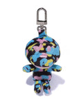 A BATHING APE Ladies' NEW MULTI CAMO BABY MILO PLUSH DOLL KEY CHAIN