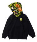 A BATHING APE BAPE x CR7 LIFE LOGO RELAXED FIT SHARK FULL ZIP HOODIE