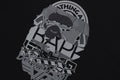 A BATHING APE MULTI LOGO APE HEAD RELAXED FIT TEE