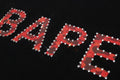 A BATHING APE RHINESTONE LOGO TEE