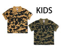 A BATHING APE BAPE KIDS 1ST CAMO ONE POINT POLO SHIRT