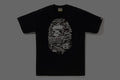 A BATHING APE LAYERED LINE CAMO BIG APE HEAD TEE