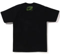 A BATHING APE APE HEAD UFO ON MOON TEE