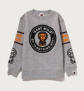 A BATHING APE BAPE KIDS MILO BUSY WORKS CREWNECK SWEAT SHIRT