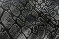A BATHING APE CROC PATTERN LEATHER KNEE LENGTH PANTS