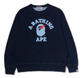 A BATHING APE JAPAN DENIM COLLECTION COLLEGE INDIGO CREWNECK SWEAT SHIRTS