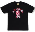 A BATHING APE Ladies' ABC CAMO COLLEGE TEE