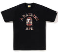 A BATHING APE BAPE CHECK COLLEGE TEE