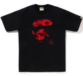 A BATHING APE COLOR CAMO APE FACE TEE