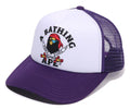 A BATHING APE APE CROSSBONE COLLEGE MESH CAP