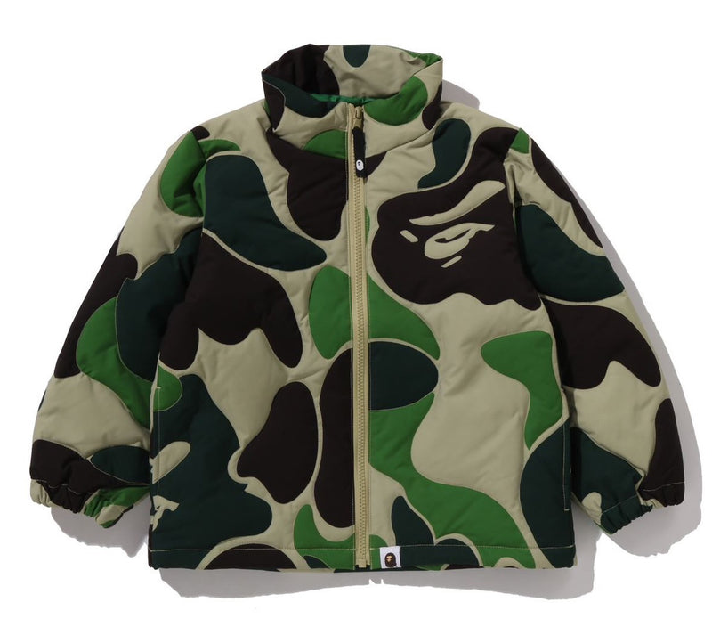 A BATHING APE BAPE KIDS ABC CAMO STITCHING DOWN JACKET