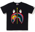 A BATHING APE BAPE KIDS COLORS MILO SHARK TEE
