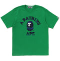 A BATHING APE GRAFFITI PATTERN COLLEGE TEE