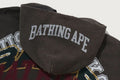 A BATHING APE HEAVY WASHED MULTI LOGO RELAXED FIT PULLOVER HOODIE