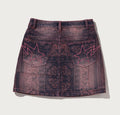 A BATHING APE Ladies' PAISLEY PATTERN DENIM SKIRT