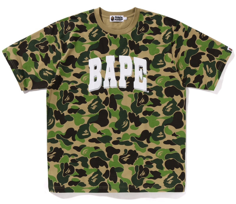 A BATHING APE ABC CAMO RELAXED FIT BAPE LOGO TEE