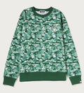 A BATHING APE BAPE CARD CAMO COLLEGE ONE POINT SWEAT SHIRT ( ONLINE EXCLUSIVE )