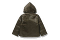 A BATHING APE BAPE KIDS SHARK PATCH PADDED HOODIE JACKET