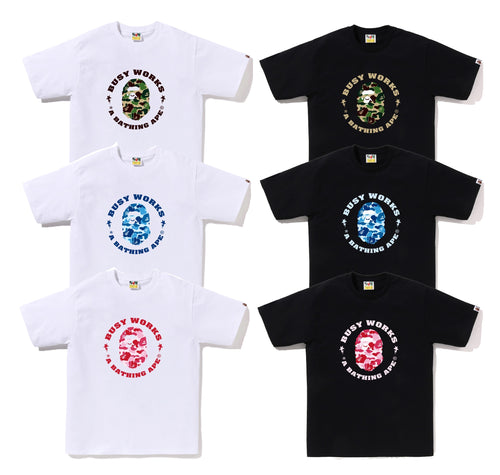 A BATHING APE ABC CAMO BUSY WORKS STA TEE