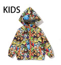 A BATHING APE BAPE KIDS 3D MILO ALL FRIENDS LIGHT JACKET