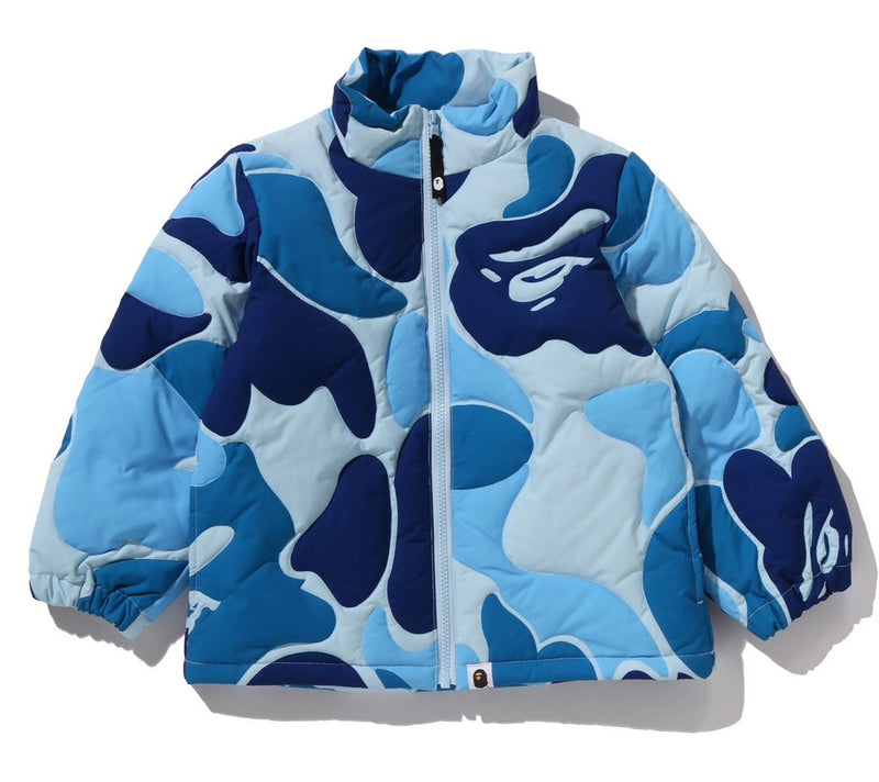 A BATHING APE BAPE KIDS ABC CAMO STITCHING DOWN JACKET