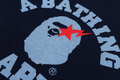 A BATHING APE JAPAN DENIM COLLECTION COLLEGE INDIGO CREWNECK SWEAT SHIRTS
