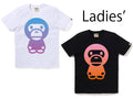 A BATHING APE Ladies' GRADATION BIG BABY MILO TEE
