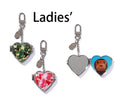 A BATHING APE Ladies' ABC CAMO HEART MIRROR MILO CHARM