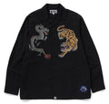 A BATHING APE JAPAN CULTURE TIGER AND DRAGON OPEN COLLAR SHIRT ( RELAXED FIT )
