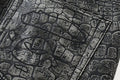 A BATHING APE CROC PATTERN LEATHER KNEE LENGTH PANTS