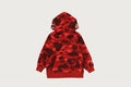 A BATHING APE BAPE KIDS COLOR CAMO MILO SHARK ZIP HOODIE