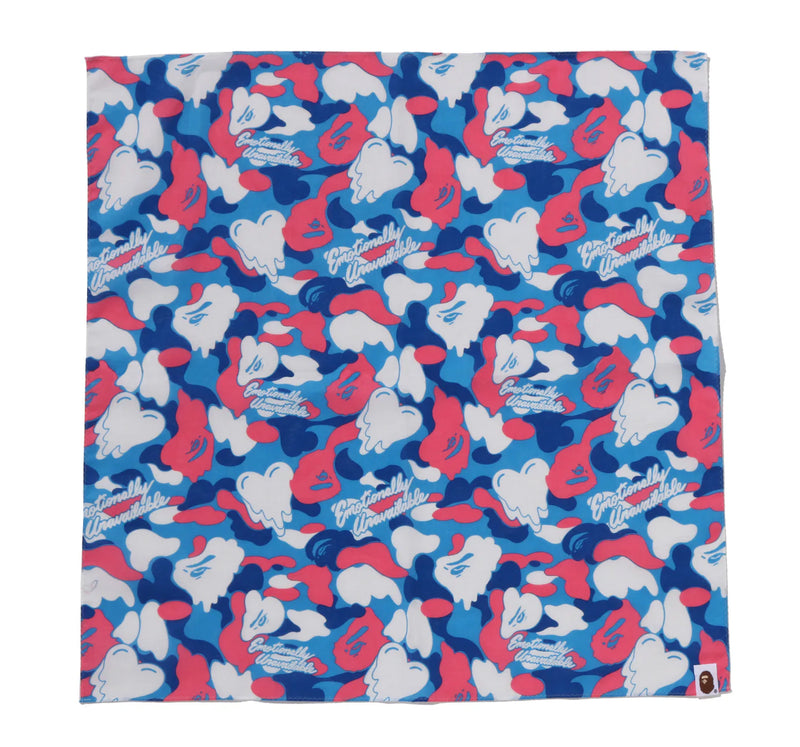 A BATHING APE BAPE x EU ( EMOTIONALY UNAVAILABLE ) BANDANA