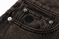 A BATHING APE BAPE STA PATCH 13 OZ RELAXED FIT DENIM SHORTS